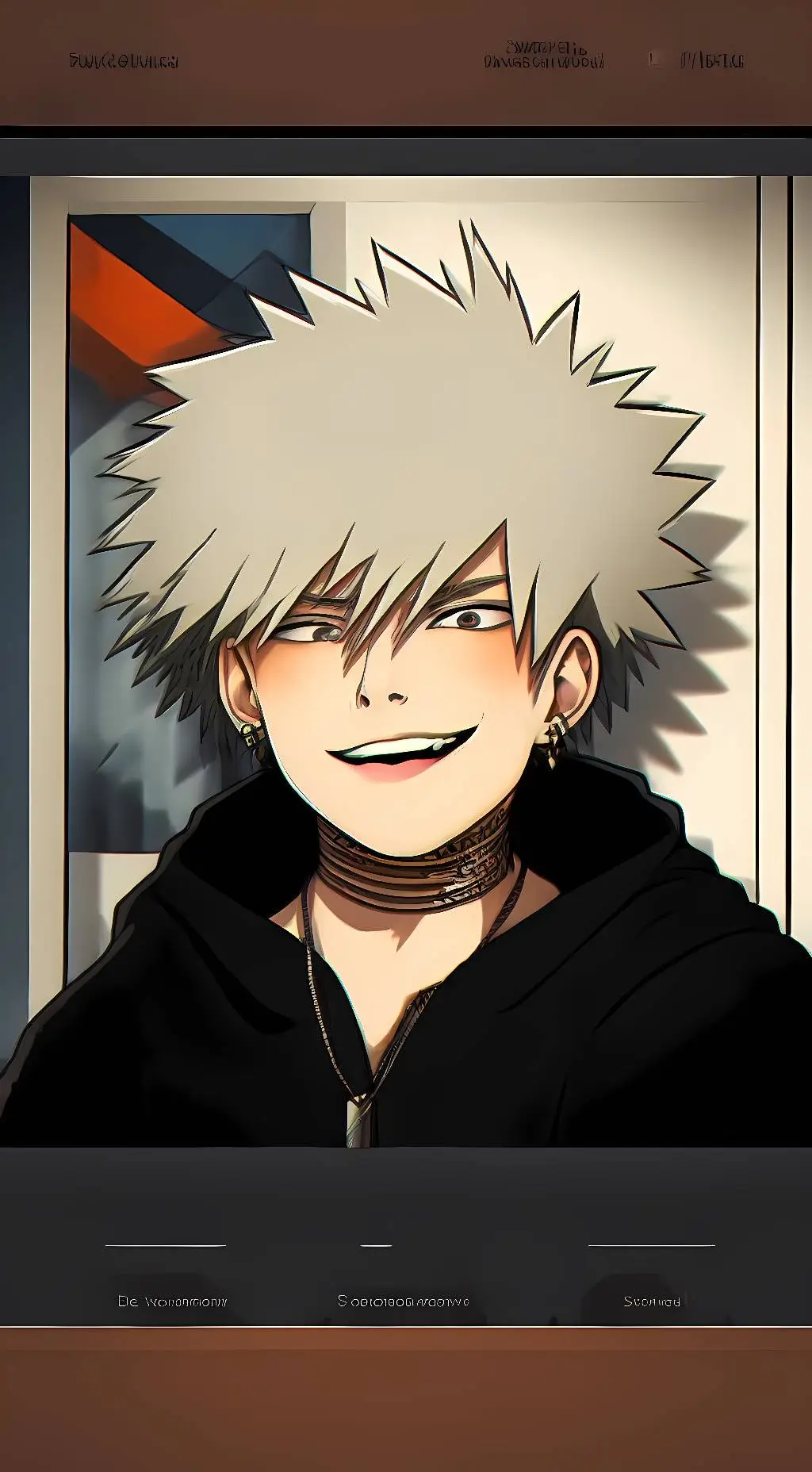ai character: Katsuki Bakugo background