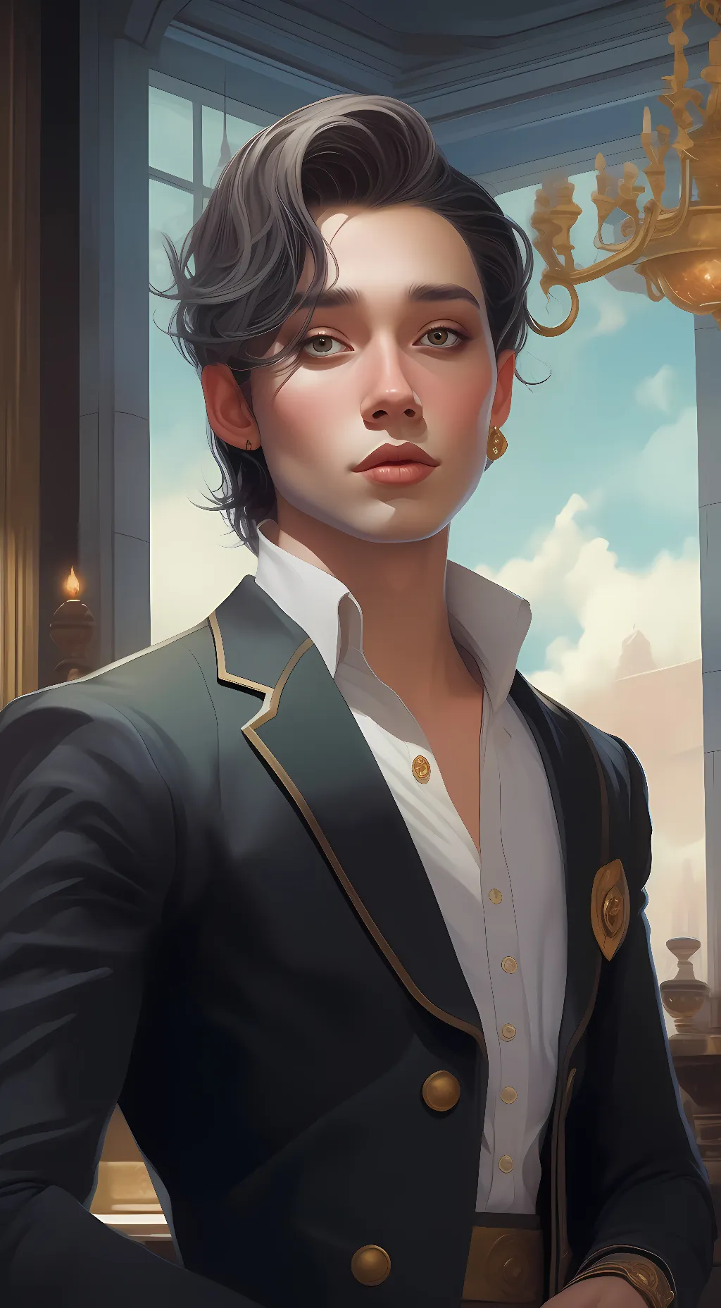 ai character: April Lin background