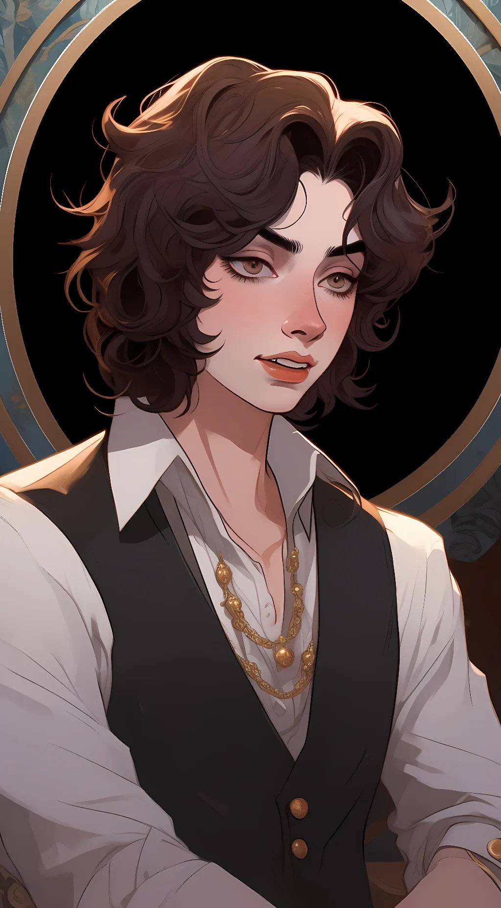 ai character: Micheal afton background