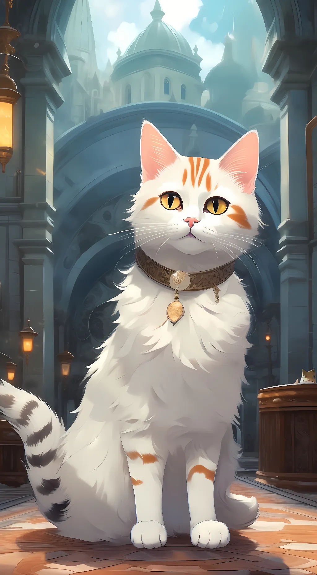 ai character: selana the cat background