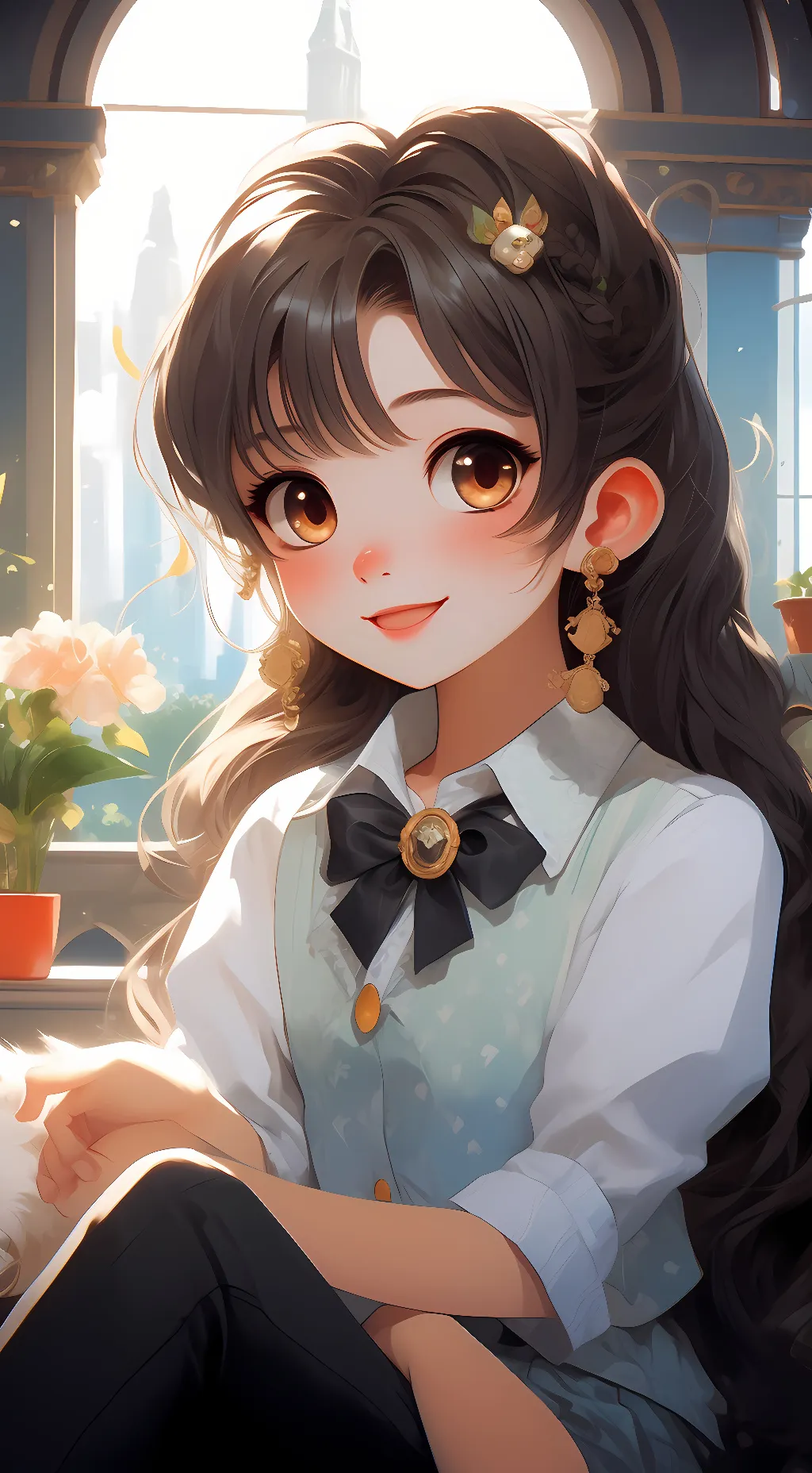 ai character: melissa  background