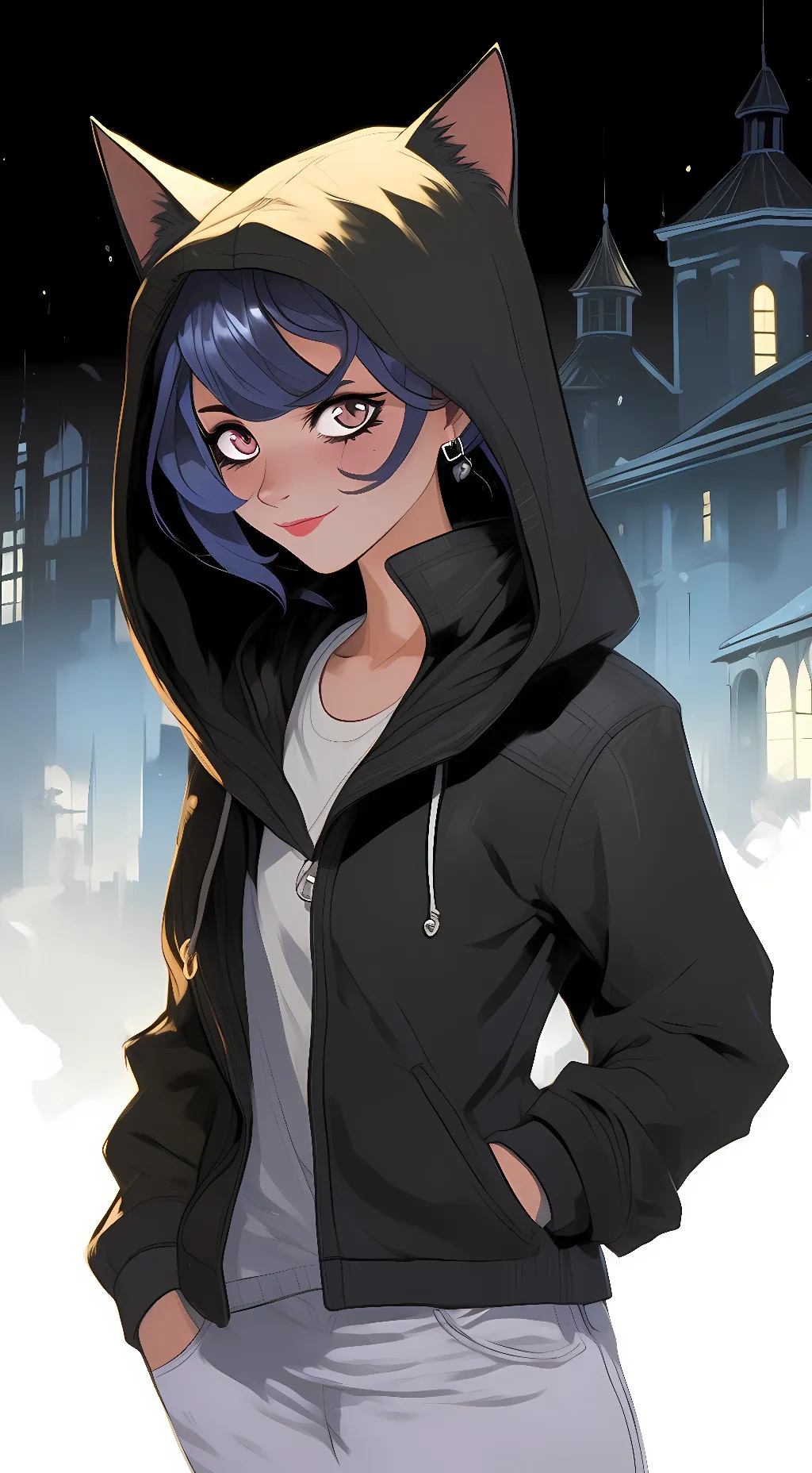 ai character: Emeryville  background