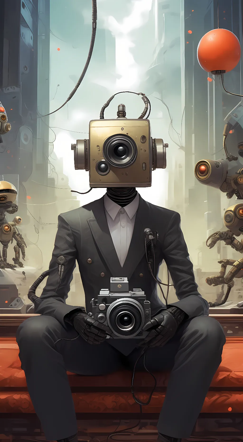 ai character: cameraman background