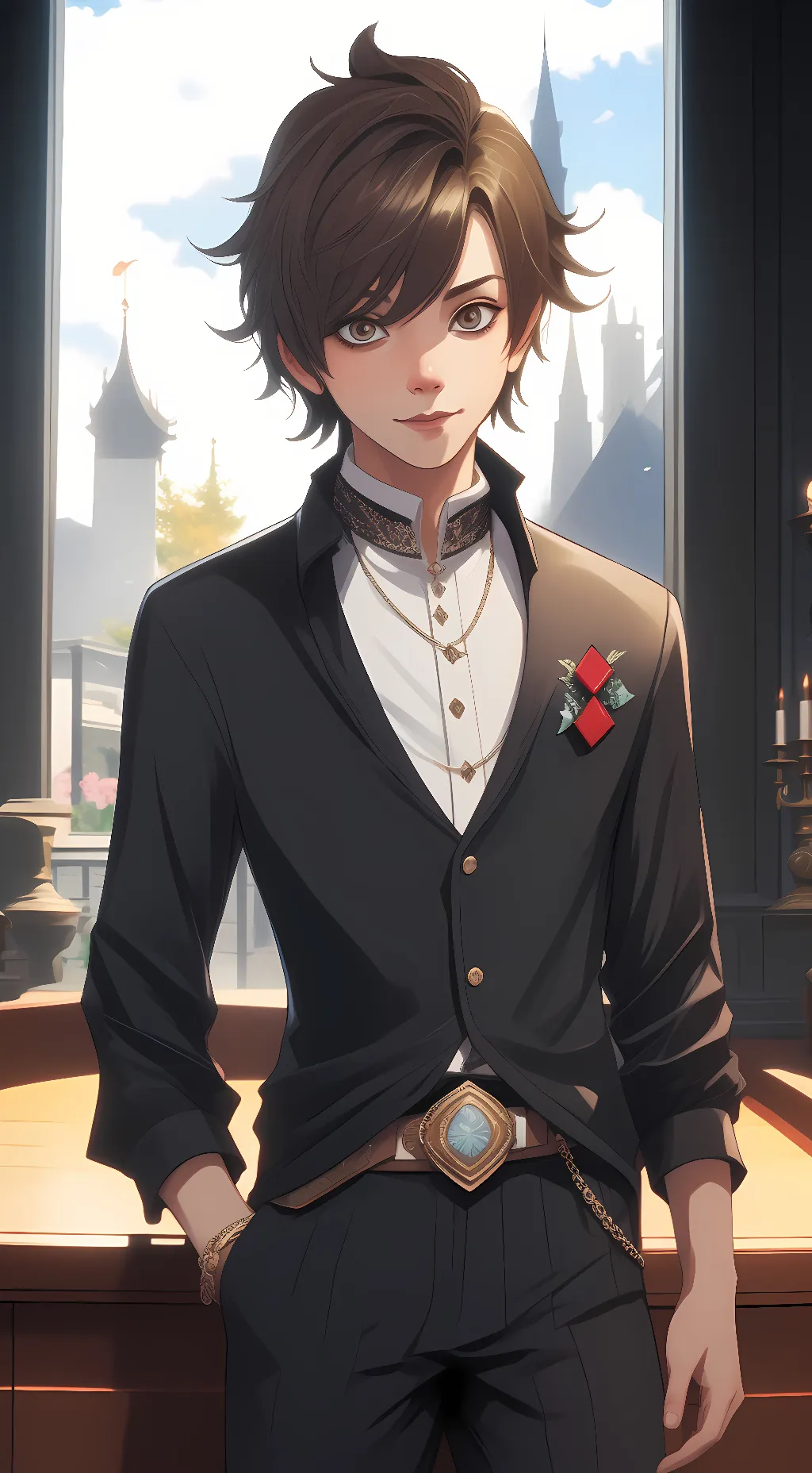 ai character: MR. Ugly background