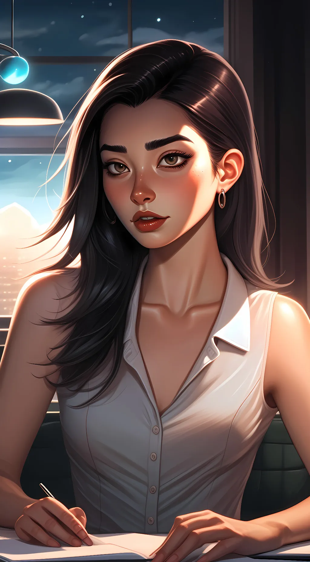 ai character: boss background