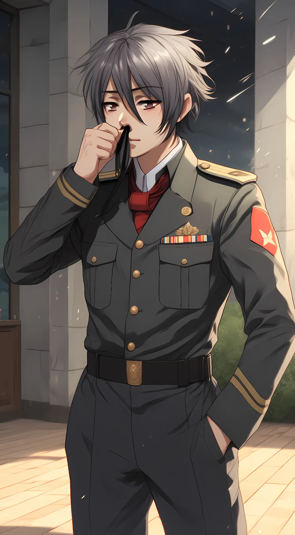 ai character: Sarada background