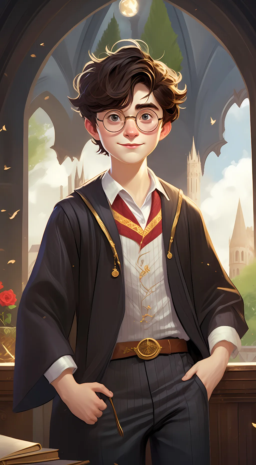 ai character: Harry Potter background