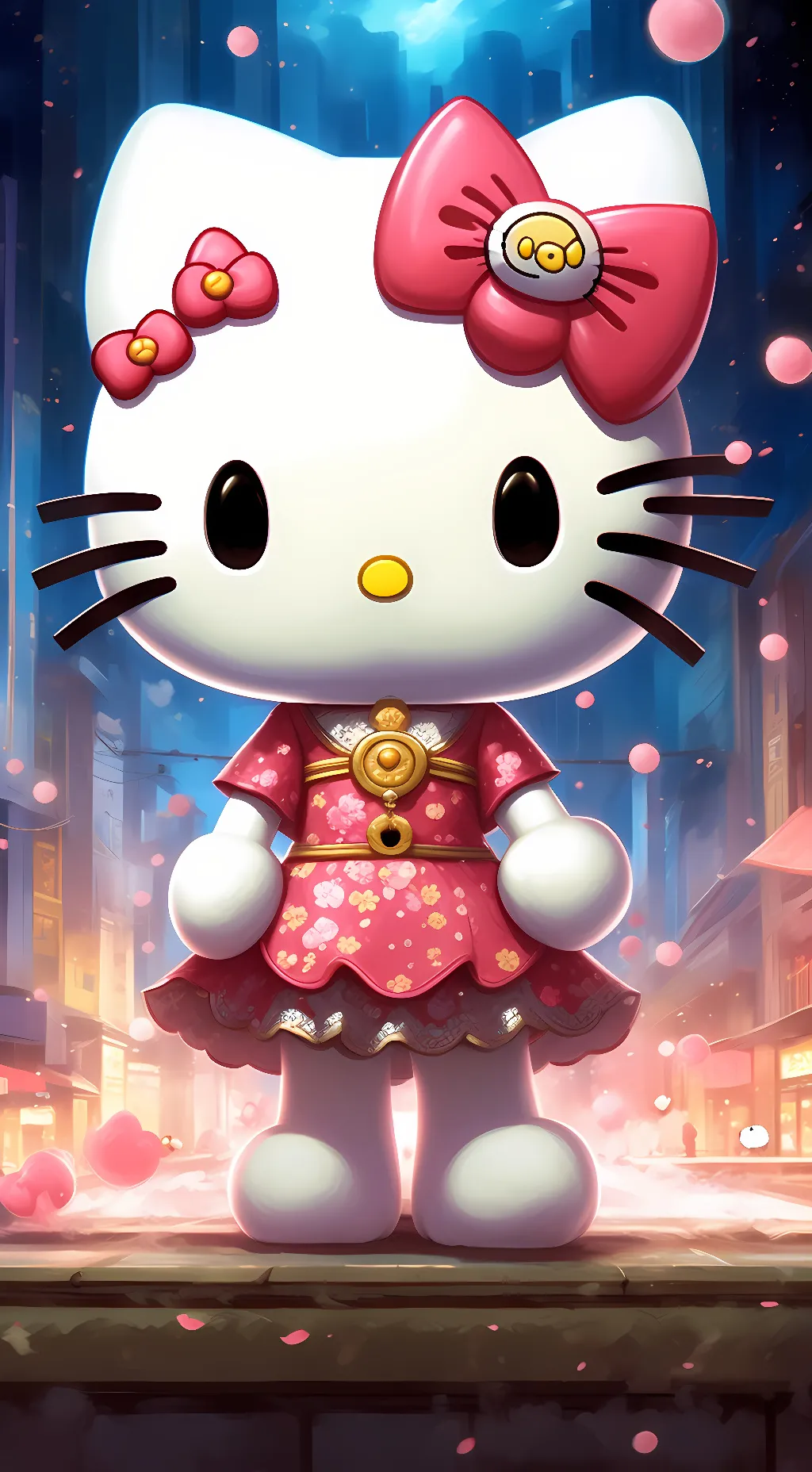 ai character:  ♥︎Hello Kitty! ♥︎ background