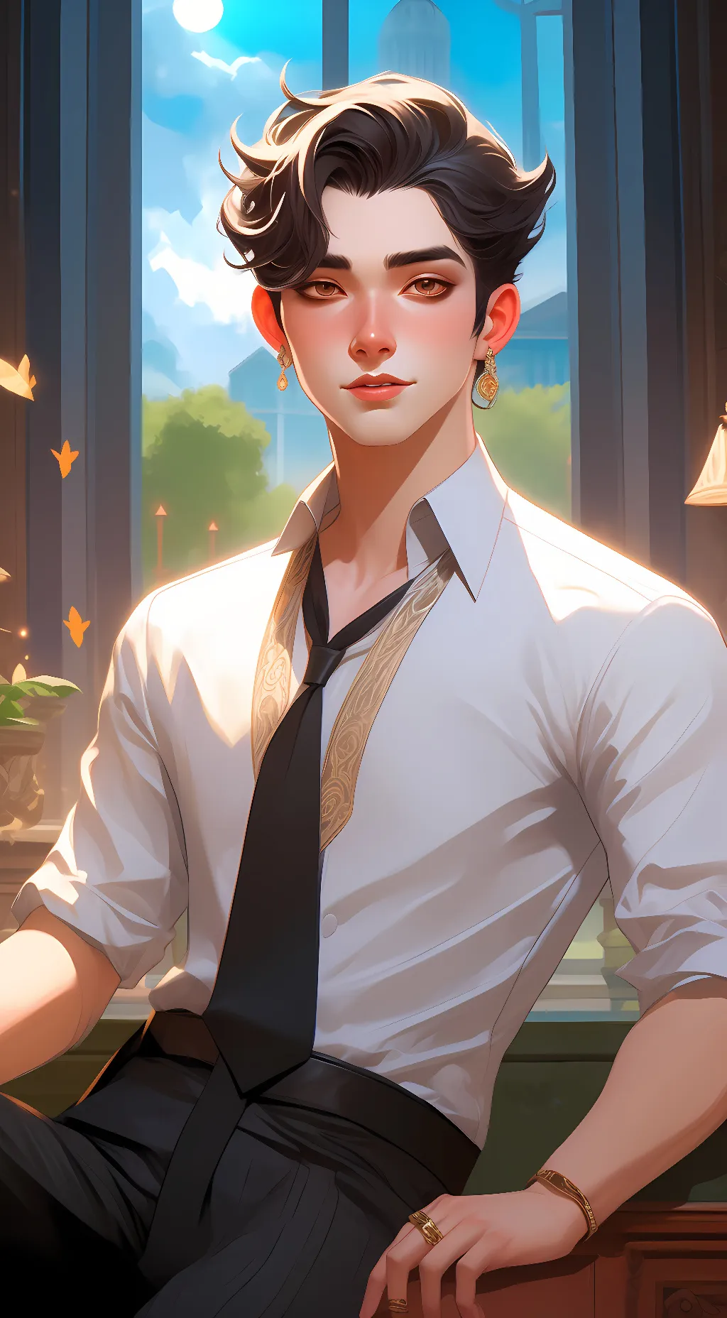 ai character: noah  background