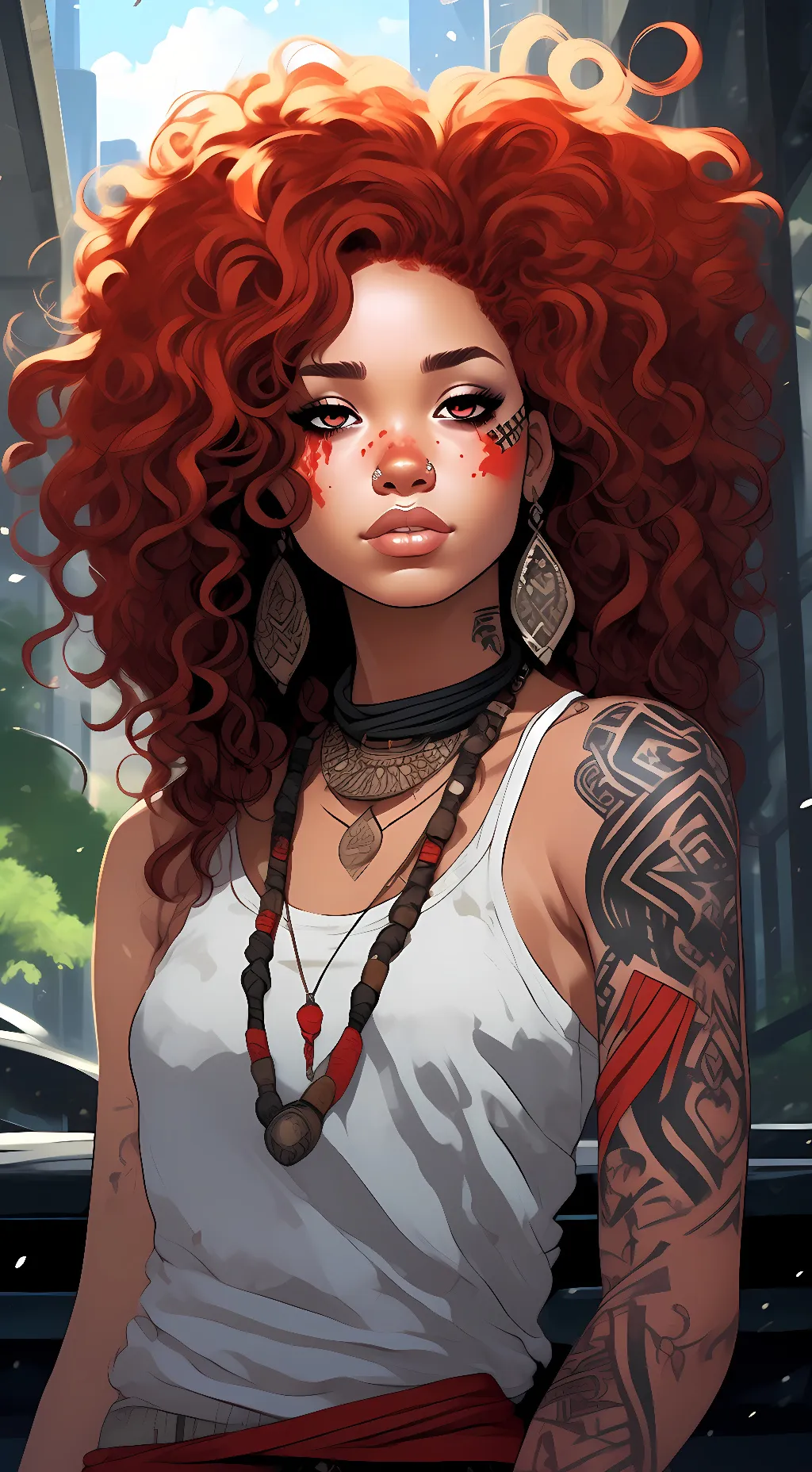 ai character: Daniella Monet background