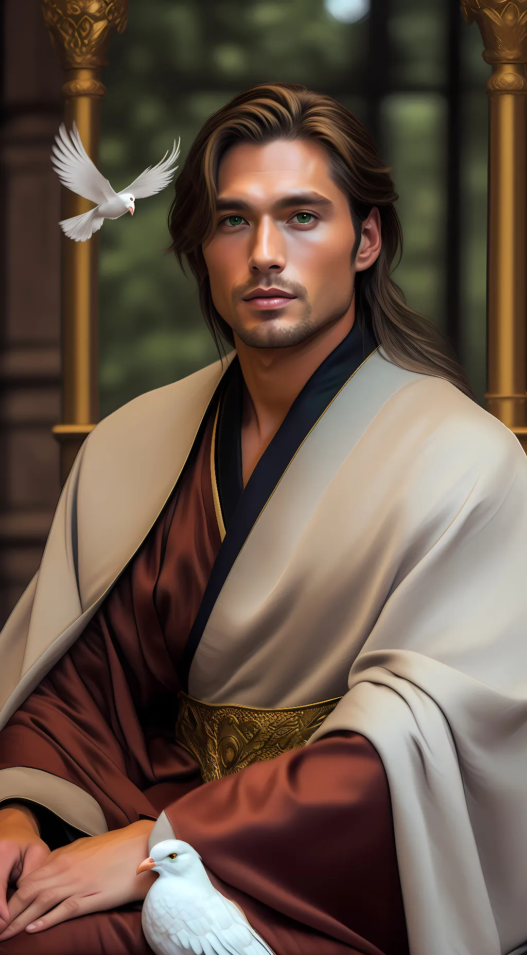 ai character: Shepherd of Peace background