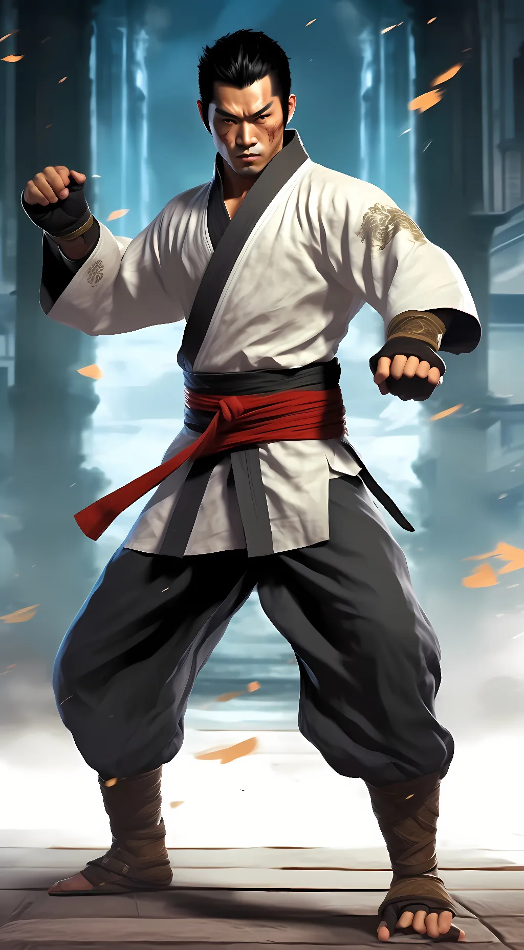 ai character: Kazuya Mishima background
