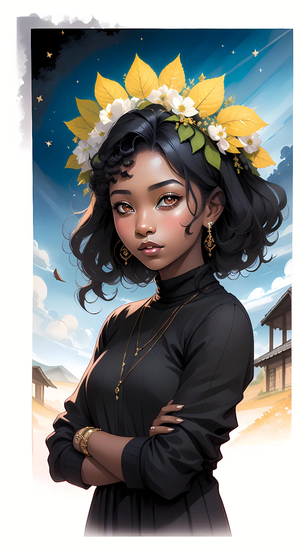 ai character: Rose 🌹 background