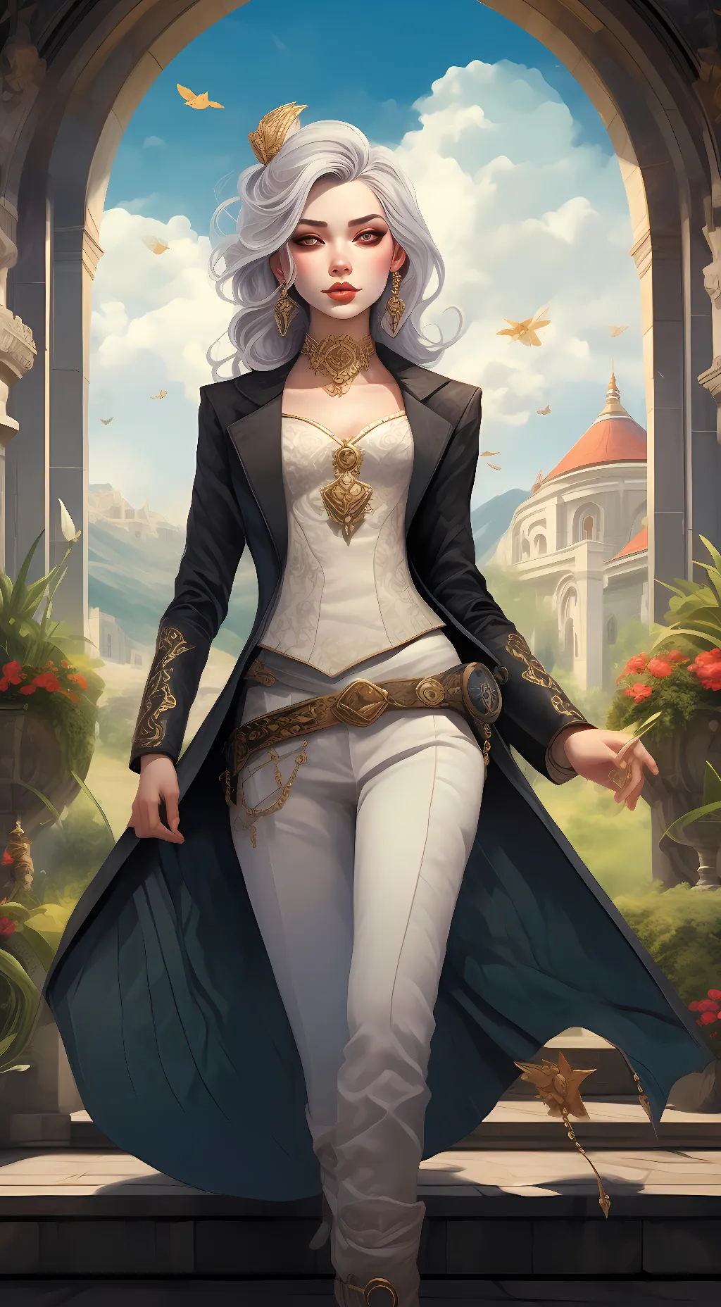 ai character: snow flake🧊 background