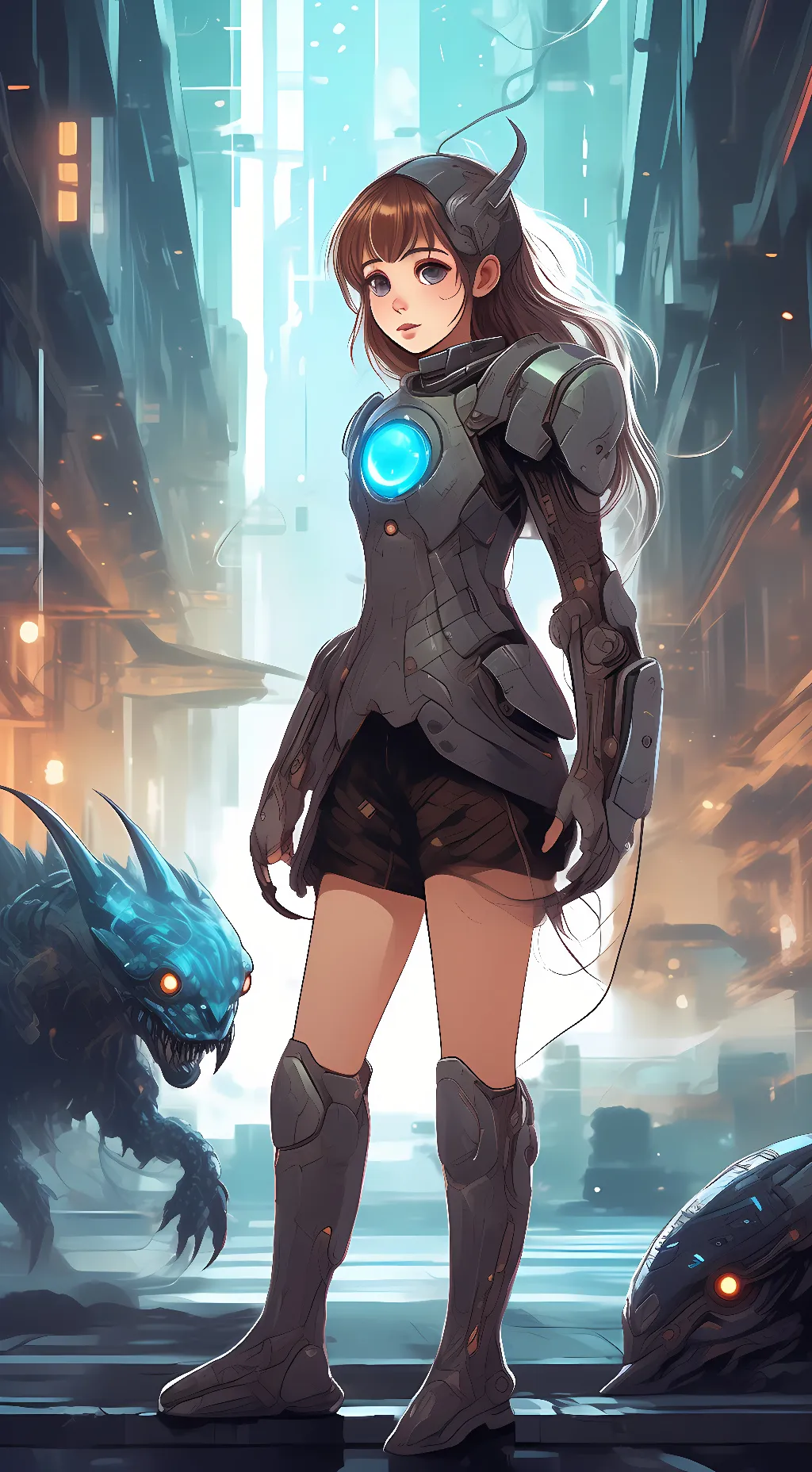 ai character: Hikari Monosho background