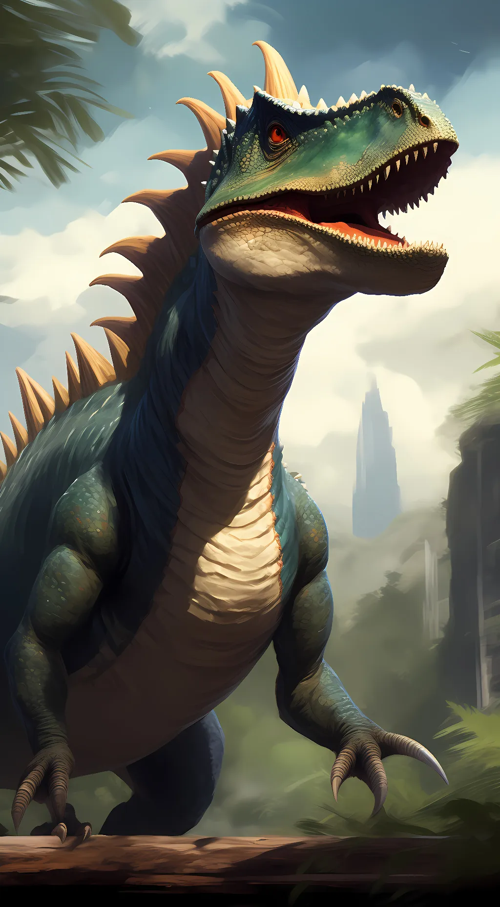 ai character: Spinosaurus background