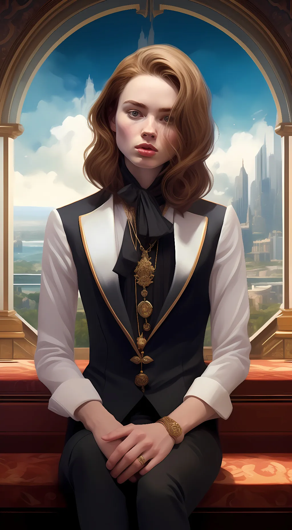 ai character: sadie sink background