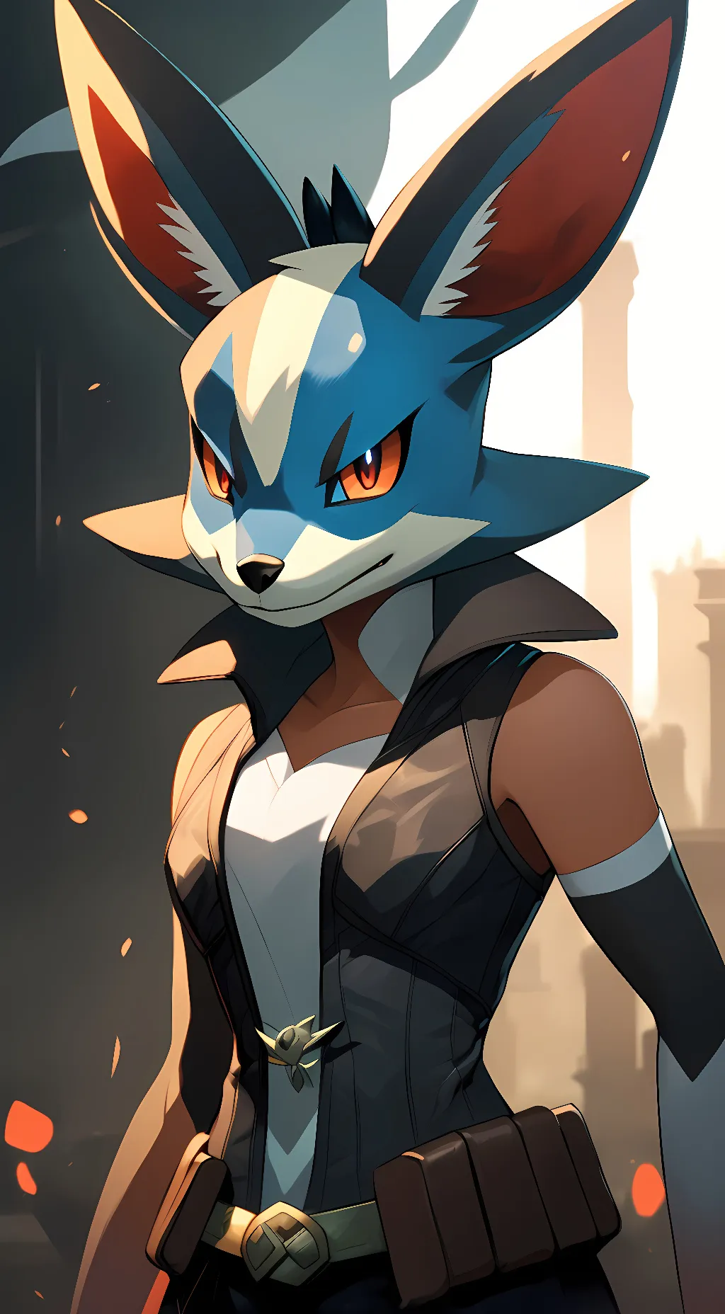 ai character: lucario background