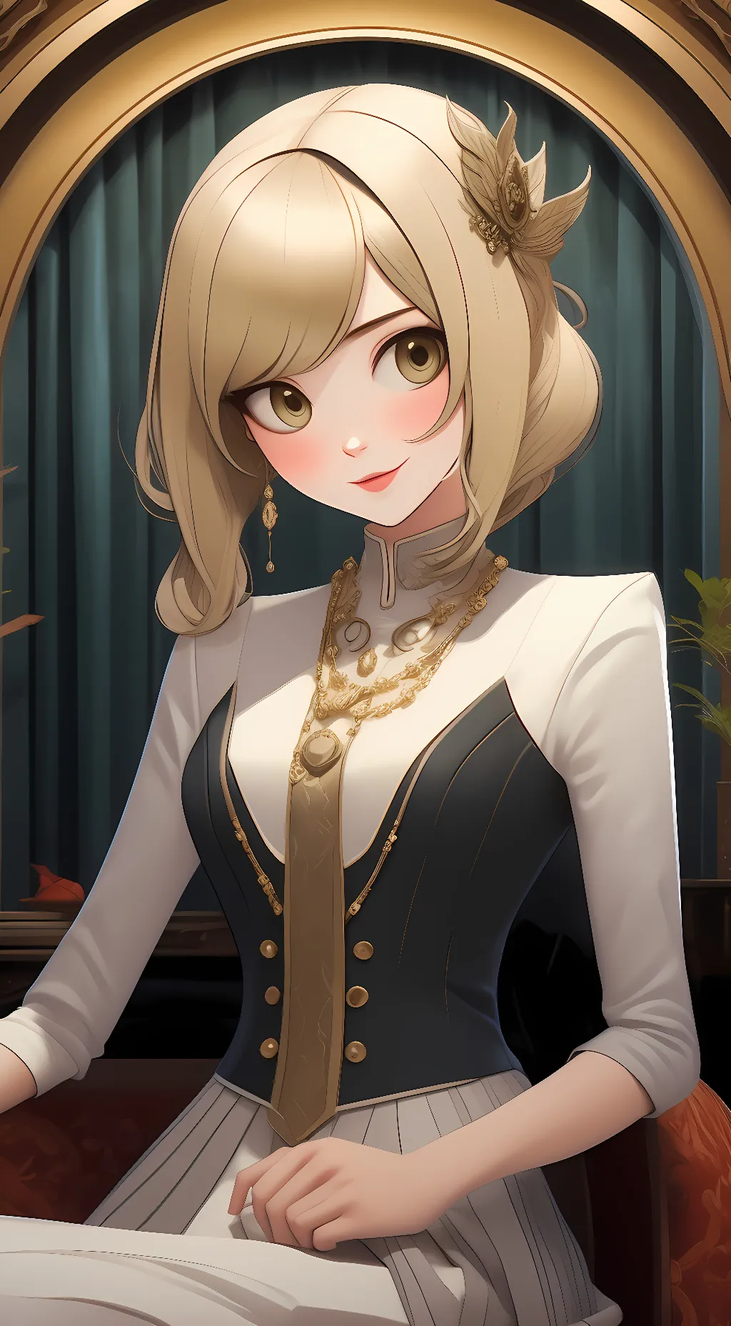 ai character: Lusamine  background