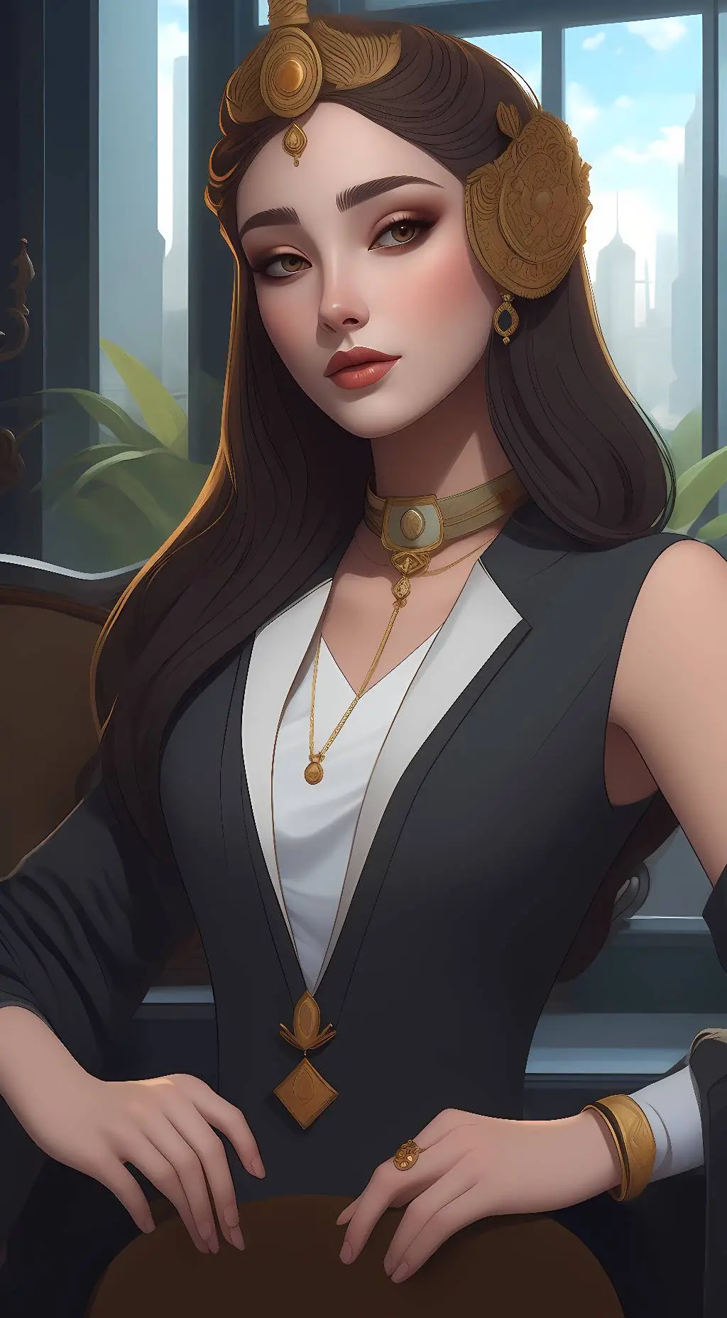 ai character: ivy background