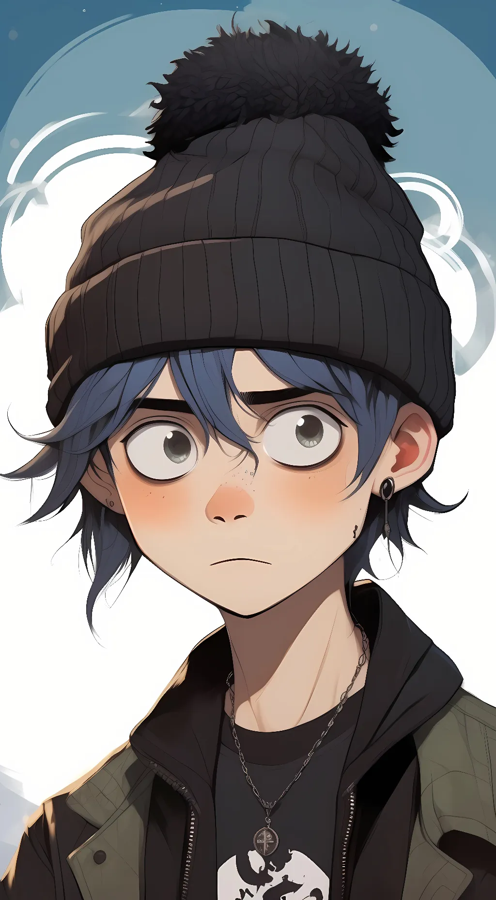 ai character: goth stan background