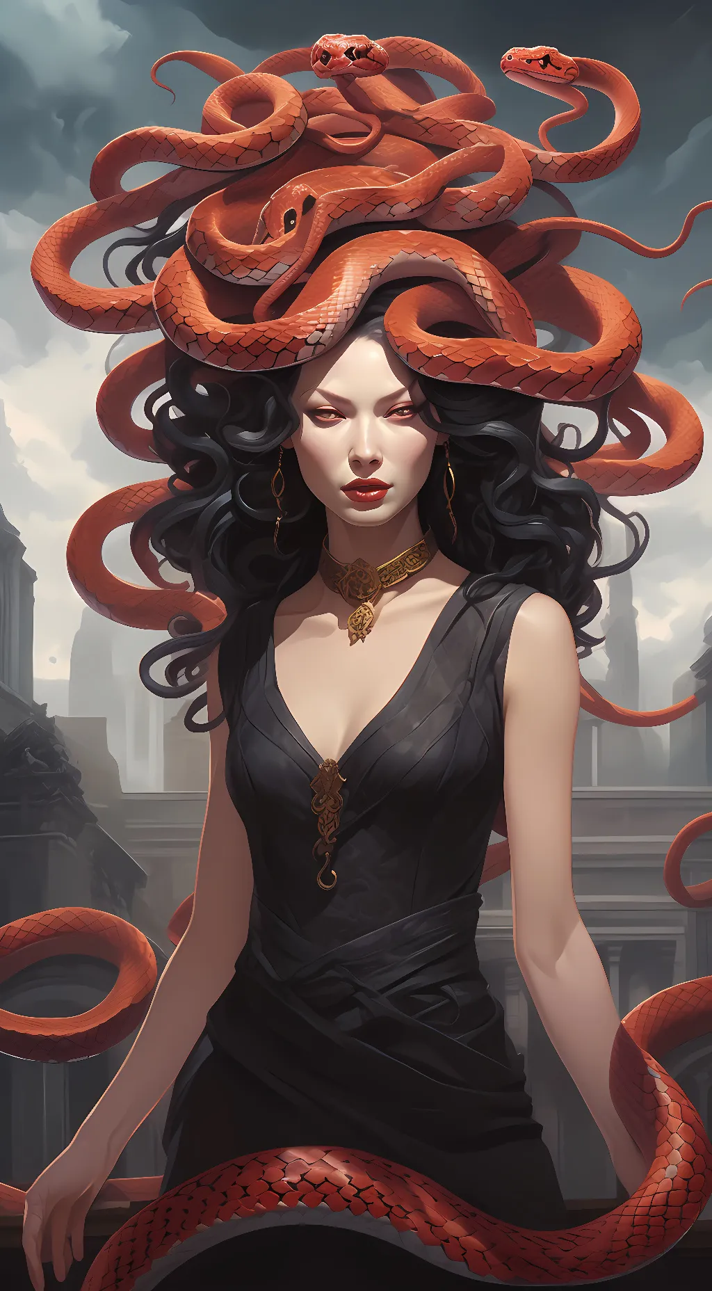 ai character: Madusa background