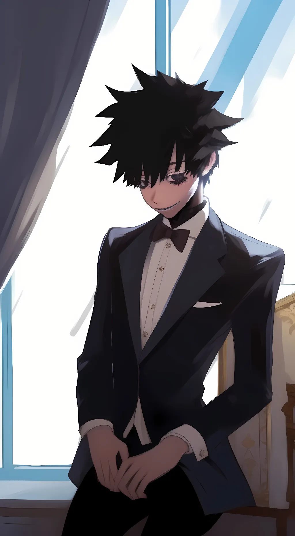 ai character: dabi  background