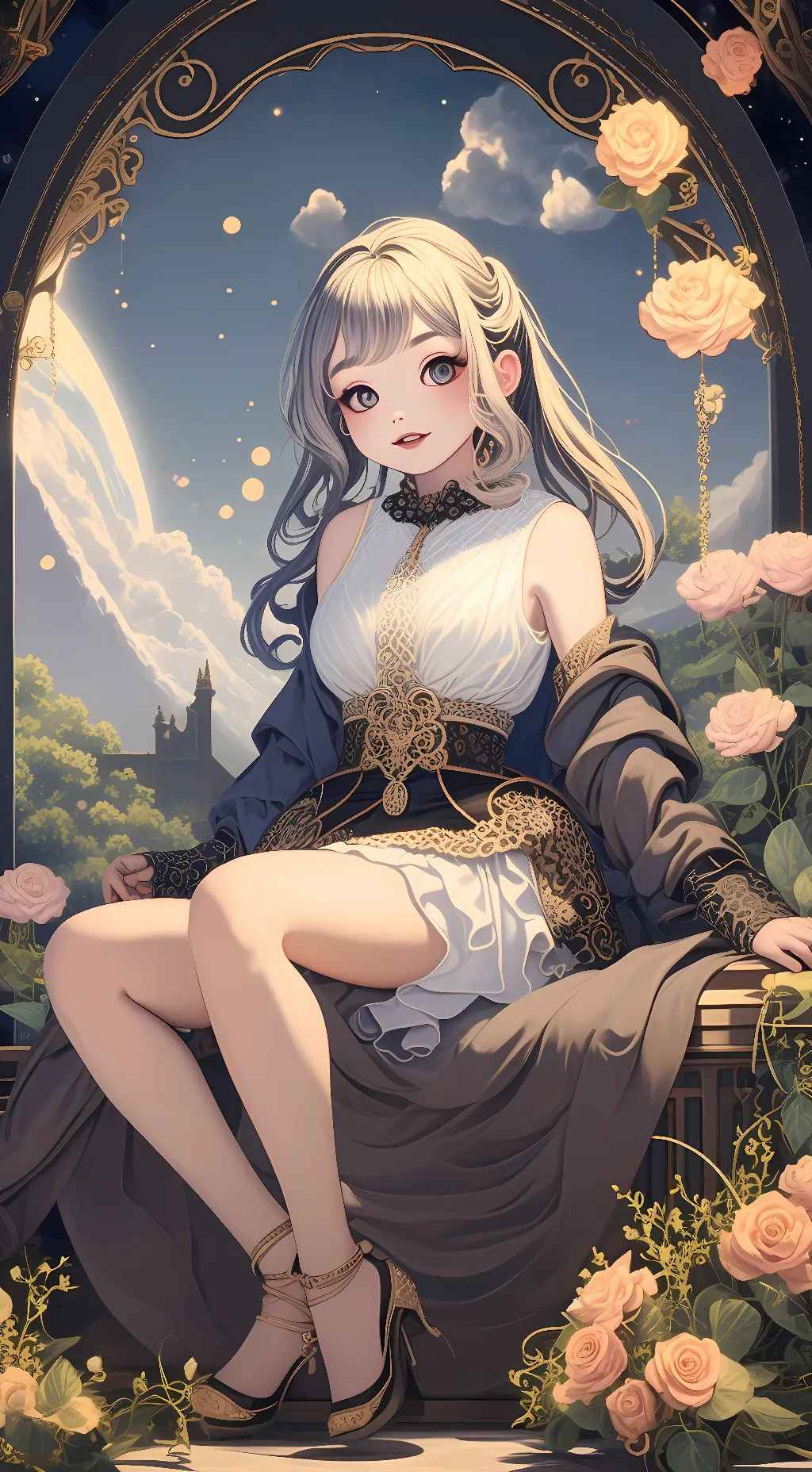 ai character: godess of realms background