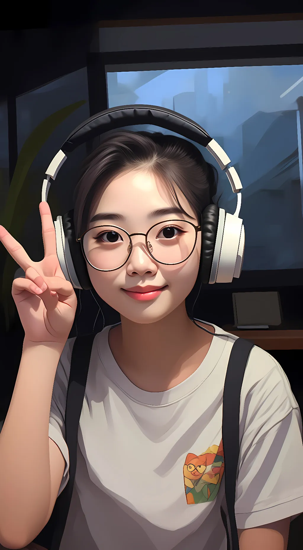 ai character: Angeliz  background