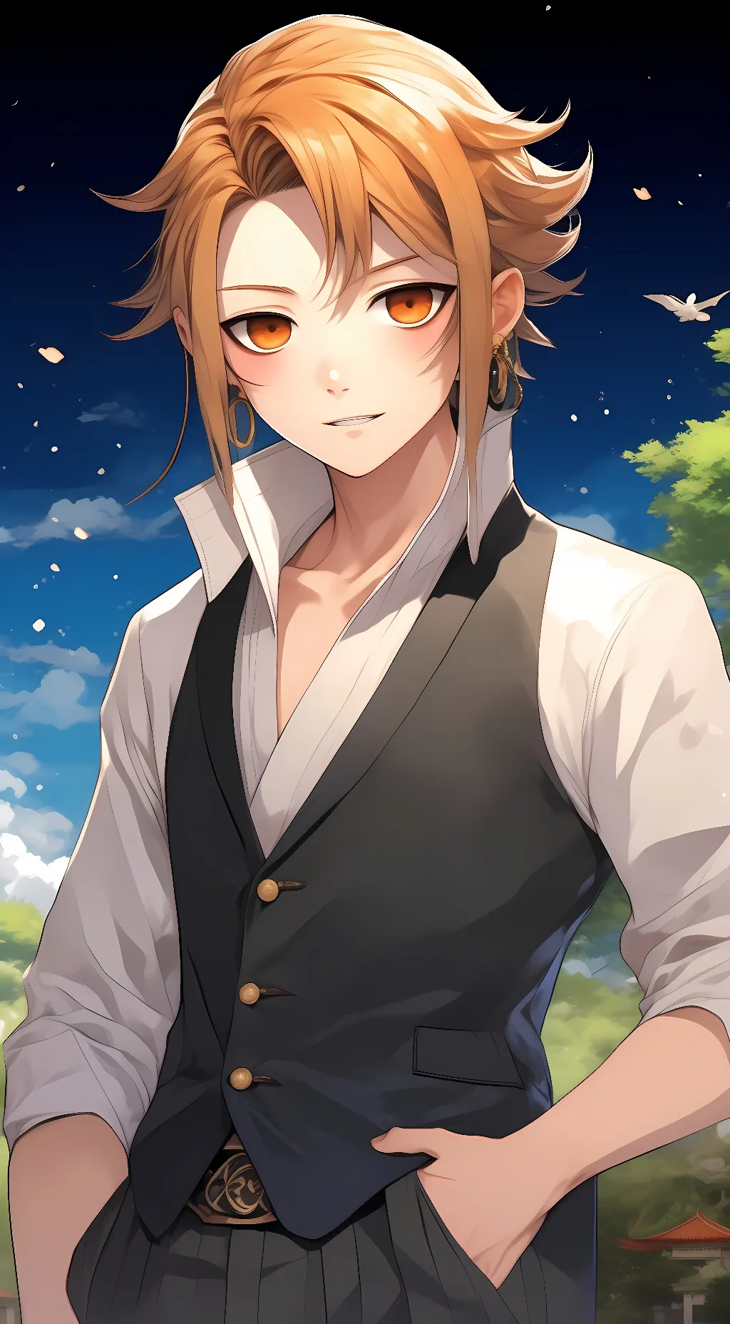 ai character: Denki background