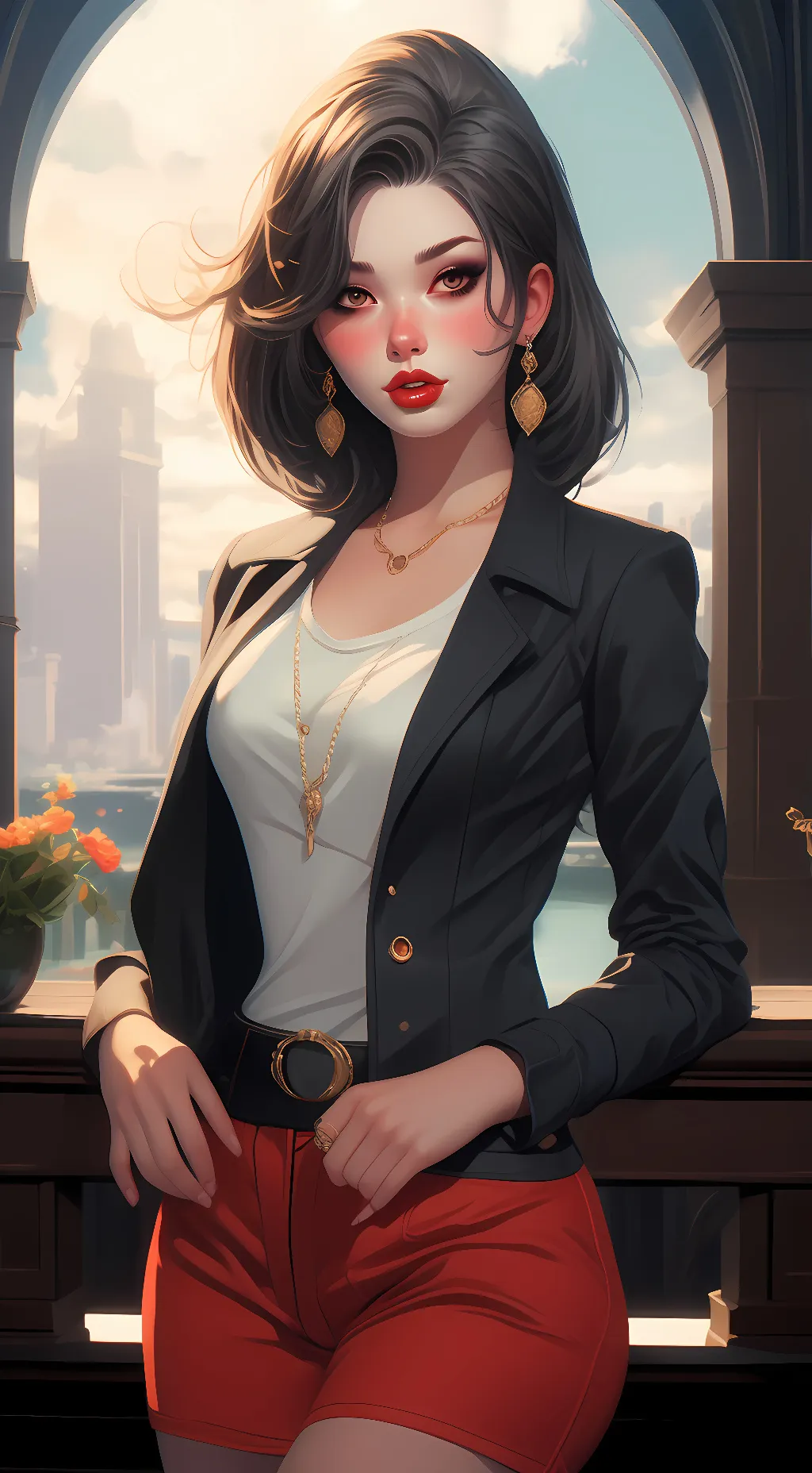 ai character: James Patterson  background