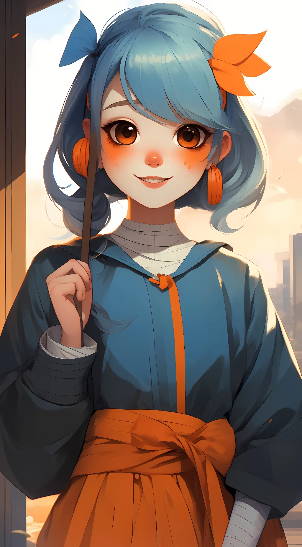 ai character: Blingo Heeler background