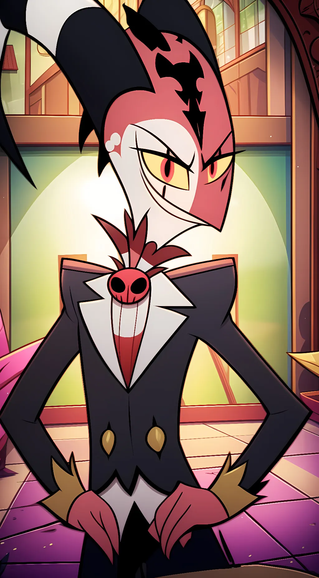 ai character: Blitzø  background