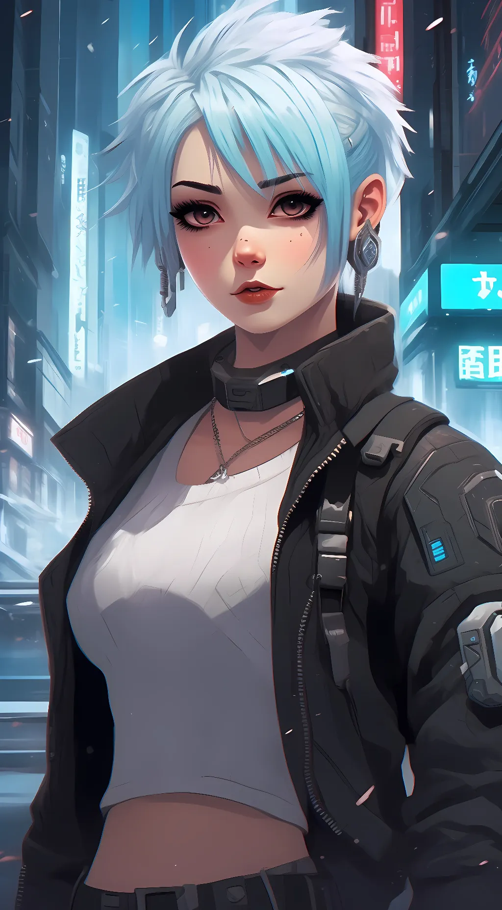 ai character: Icy background