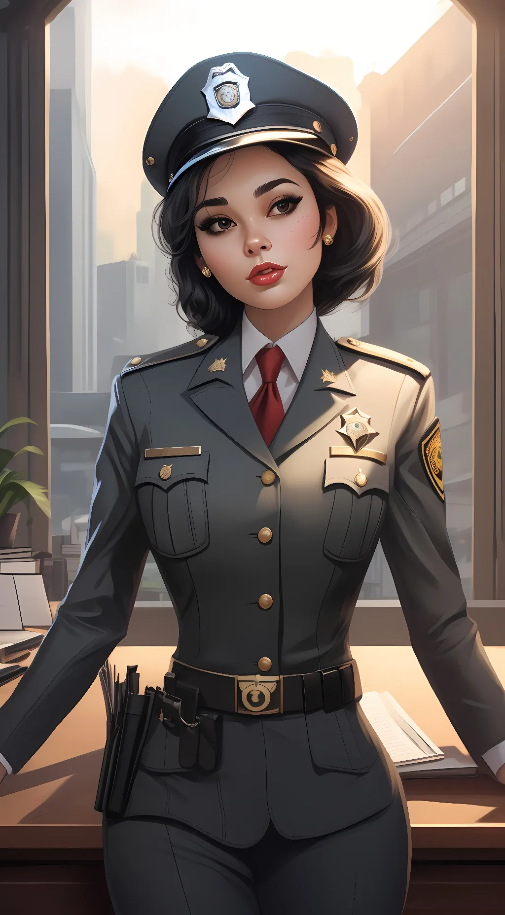 ai character: officer jones background