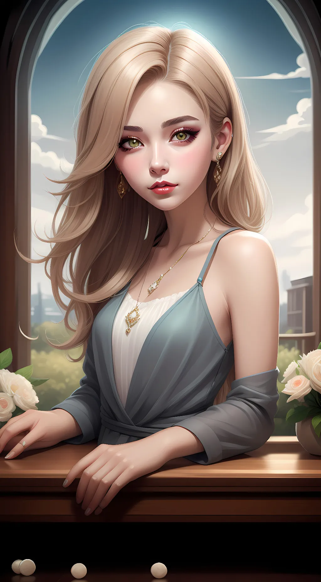 ai character: Grace background