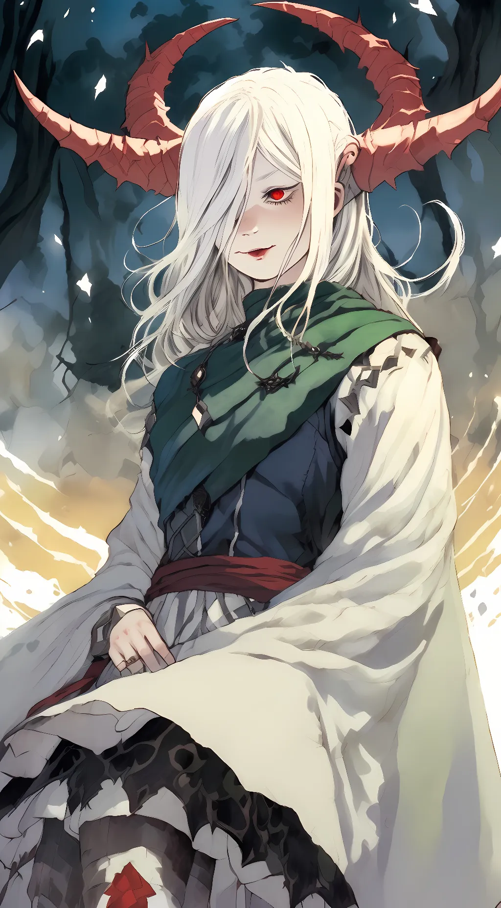 ai character: Zero Two background