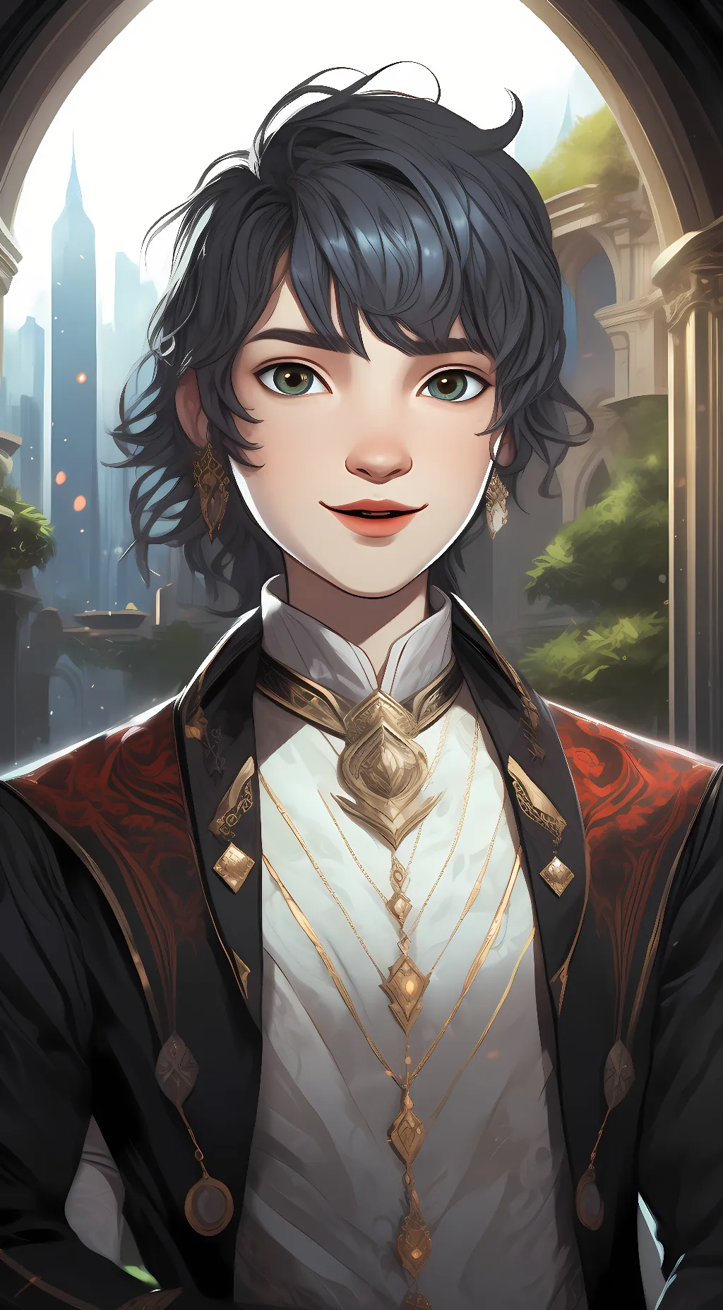 ai character: Luka couffia background