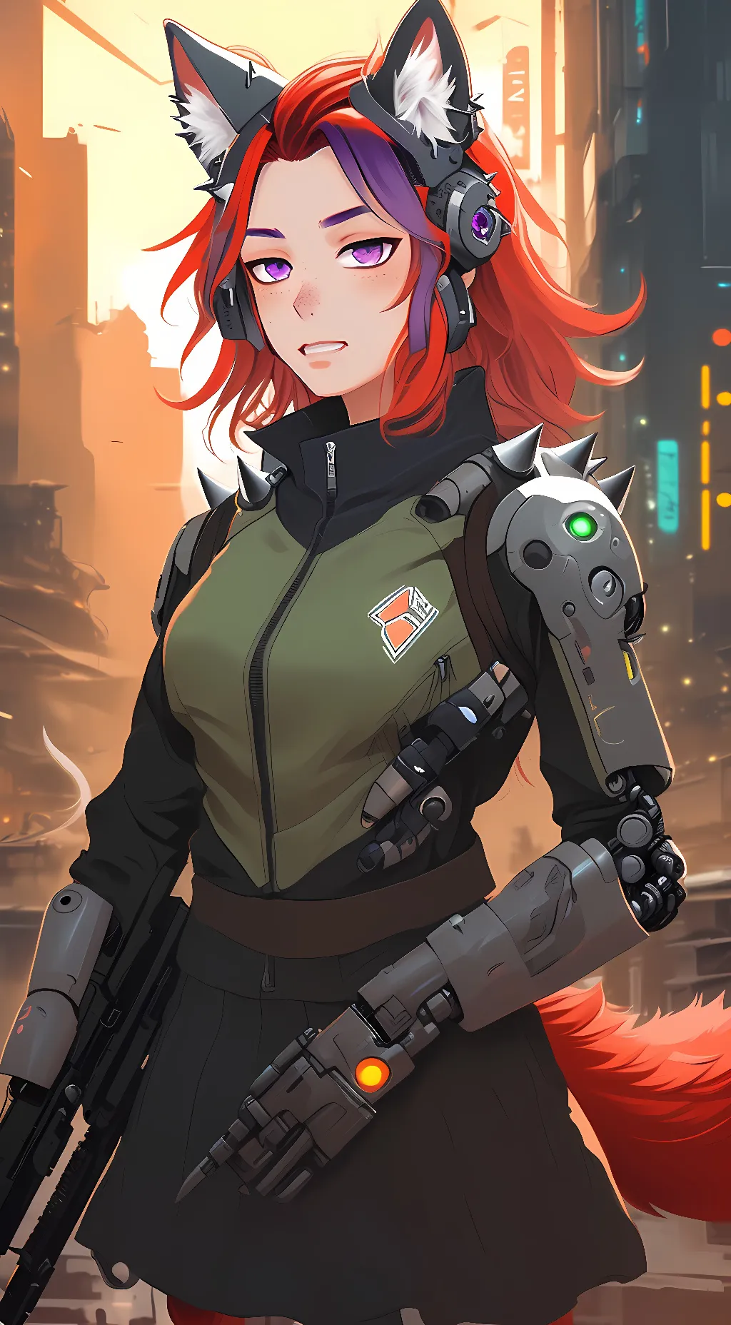 ai character: Spark 2.0 (oc) background