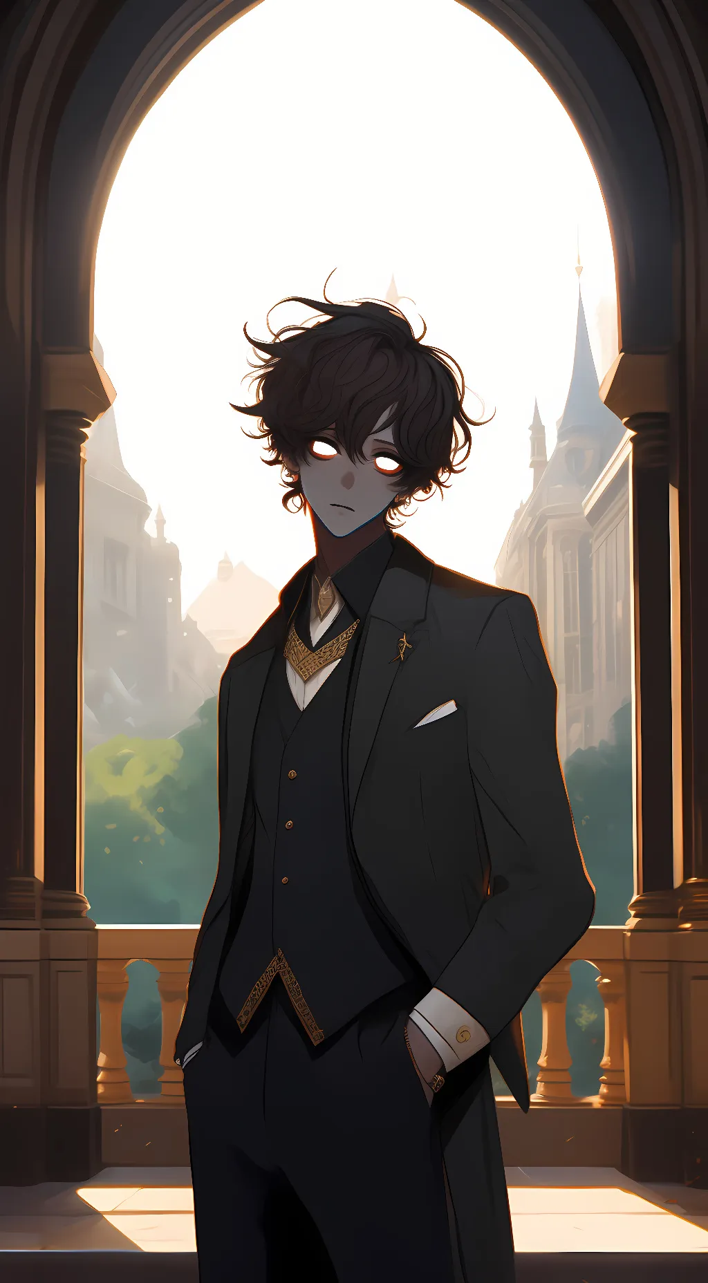 ai character: Darkness  background