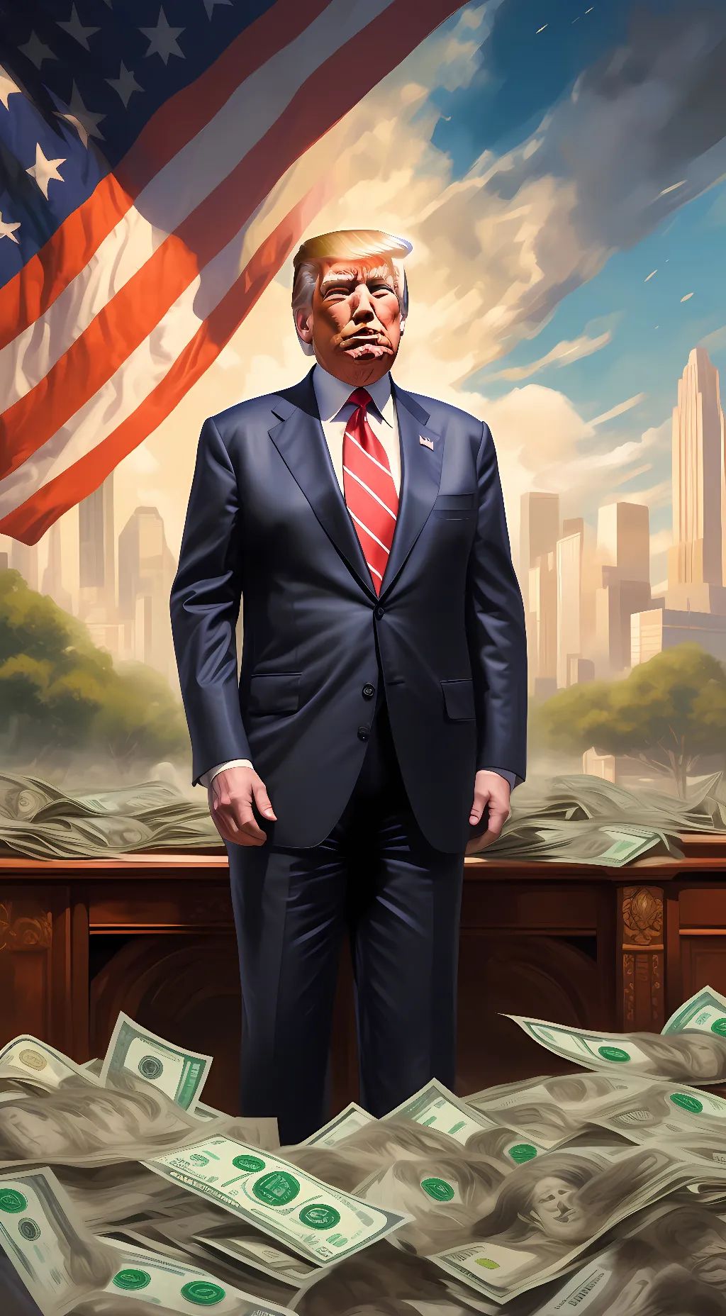 ai character: Donald Trump background