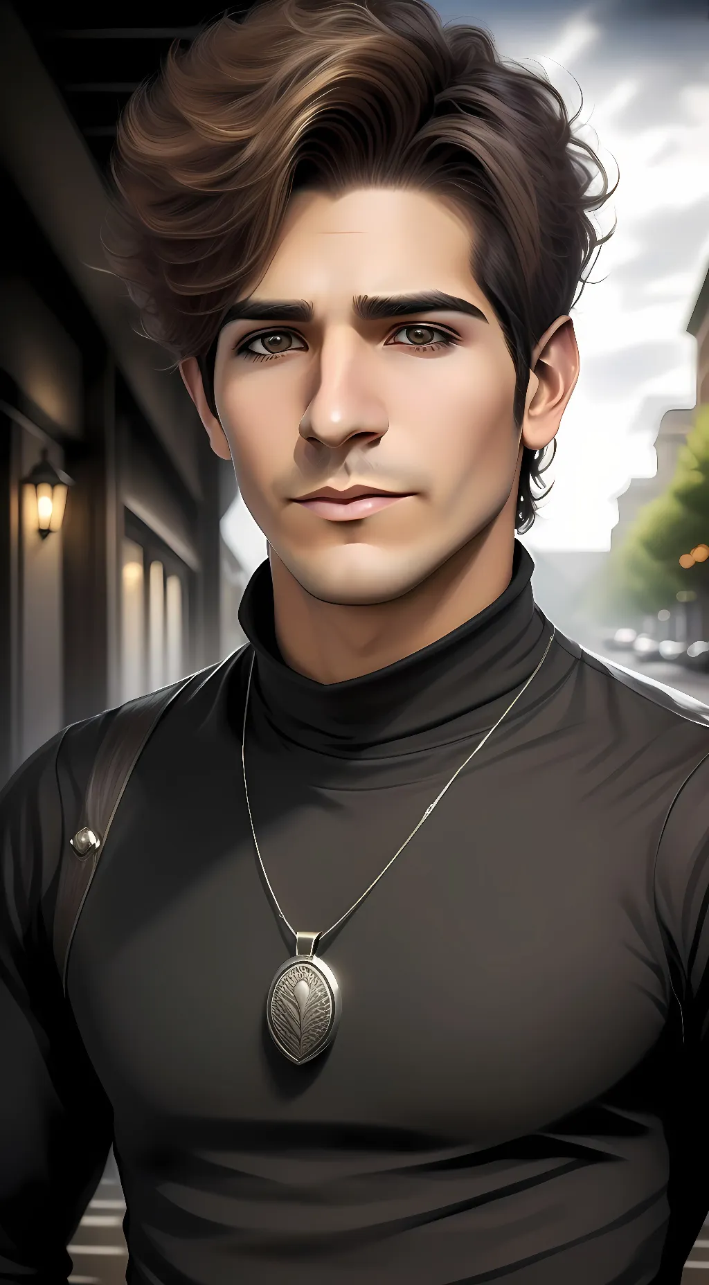 ai character: Coy background