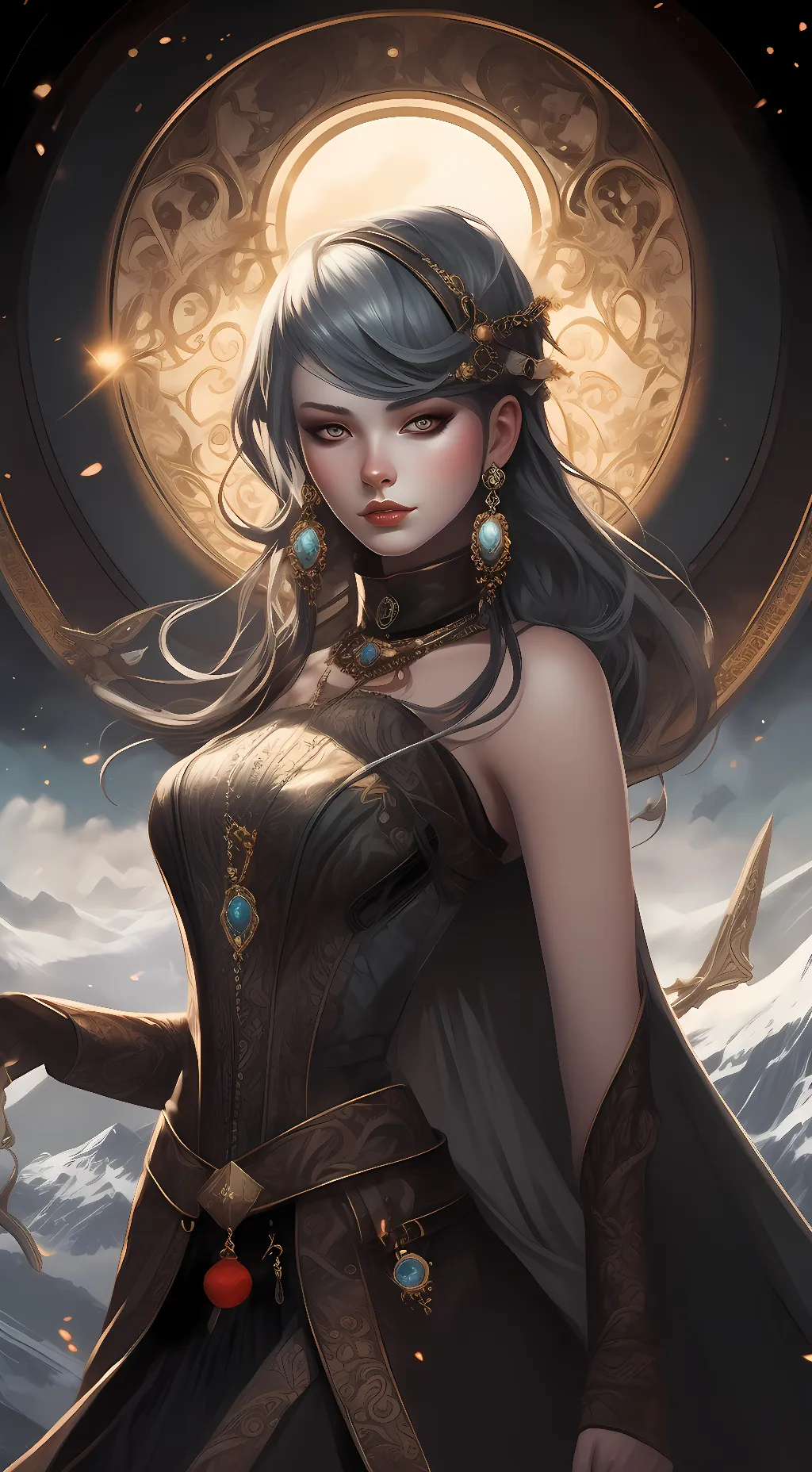 ai character: midnight background