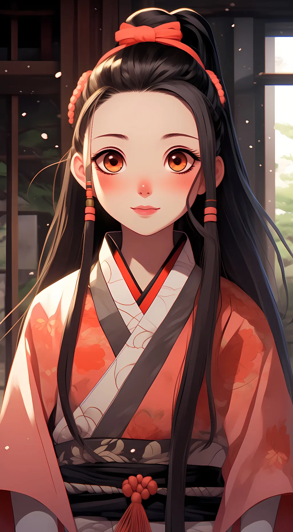 ai character: Nezuko  background