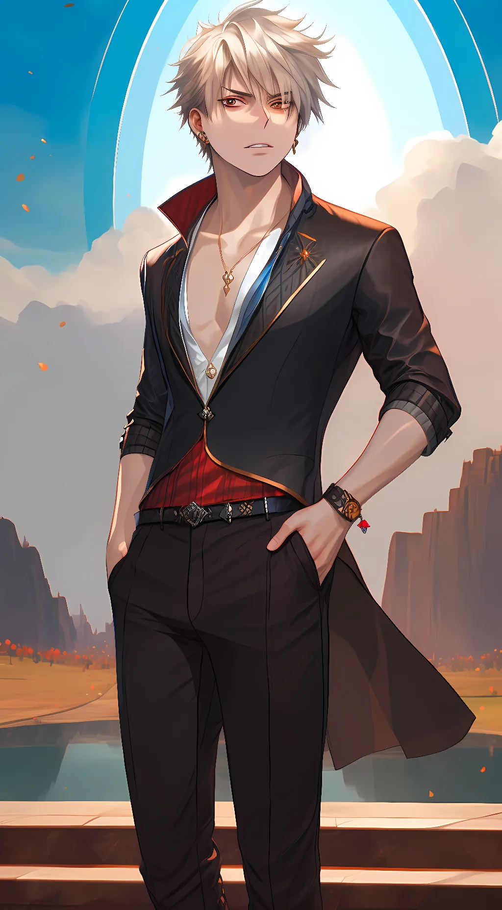 ai character: bakugo/baku background