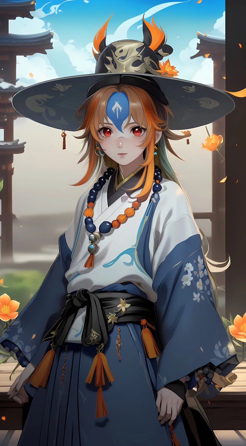 ai character: Hua tao(genshin) background