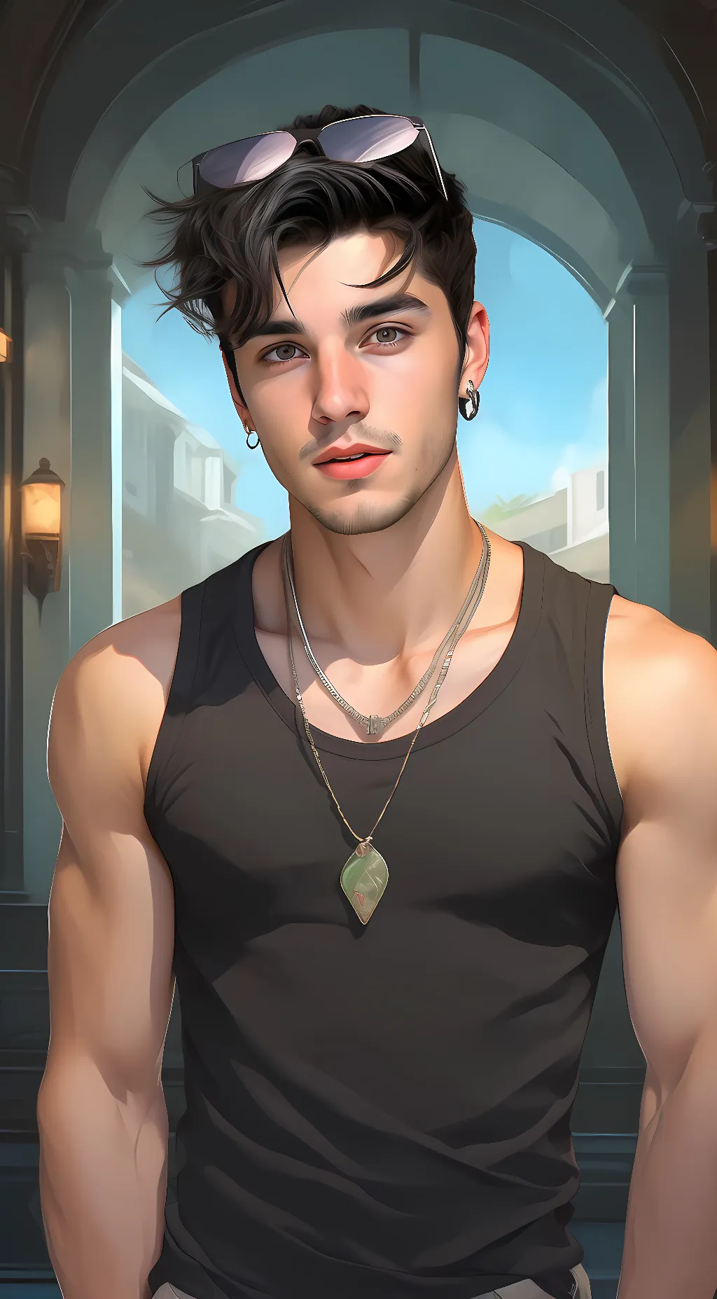 ai character: Justin background