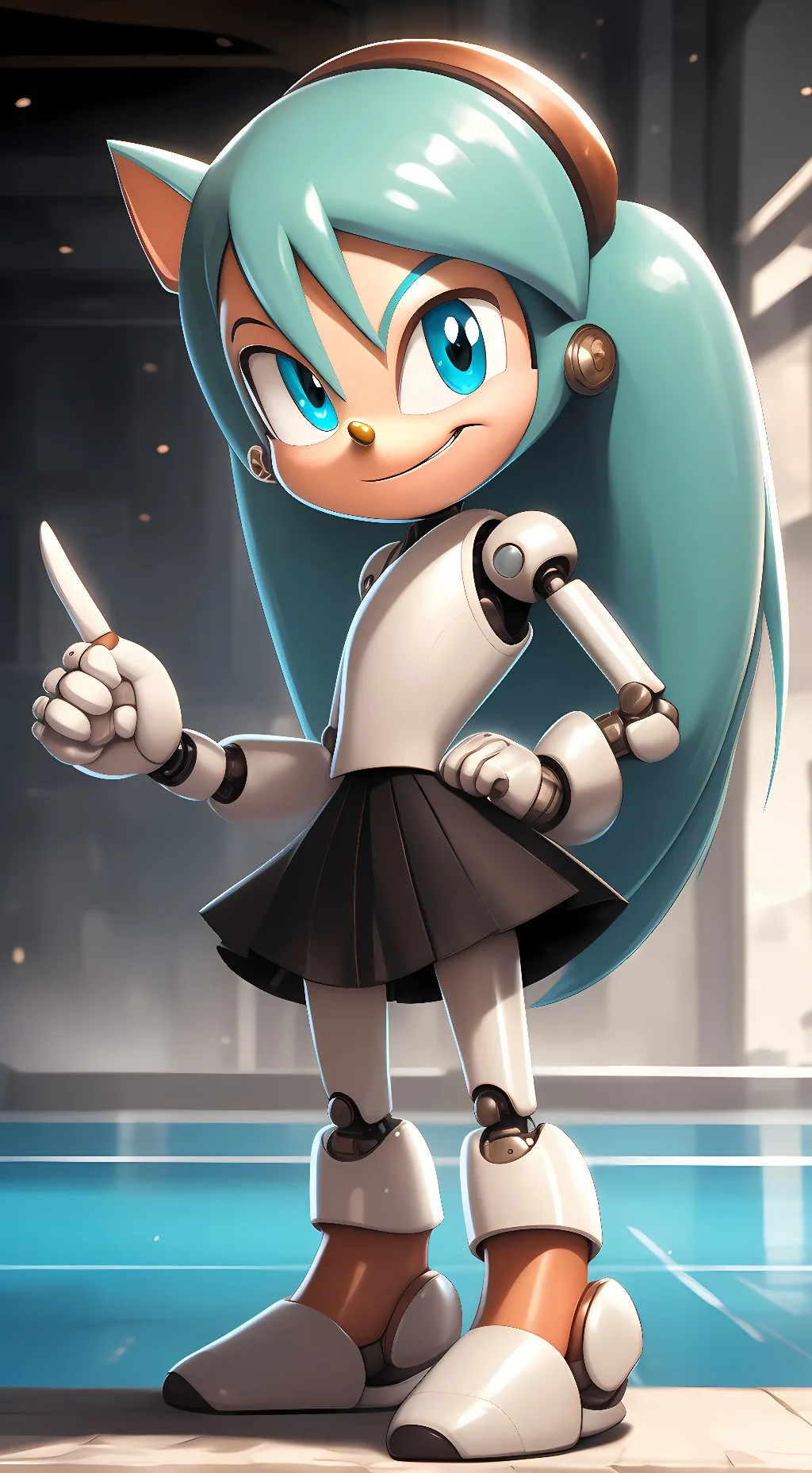 ai character: jenny the robot background