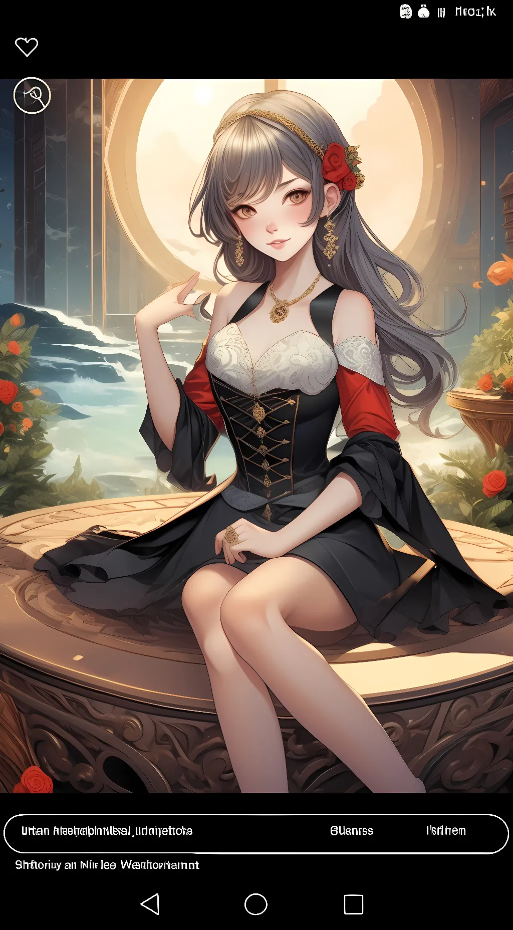 ai character: Wolf girl background