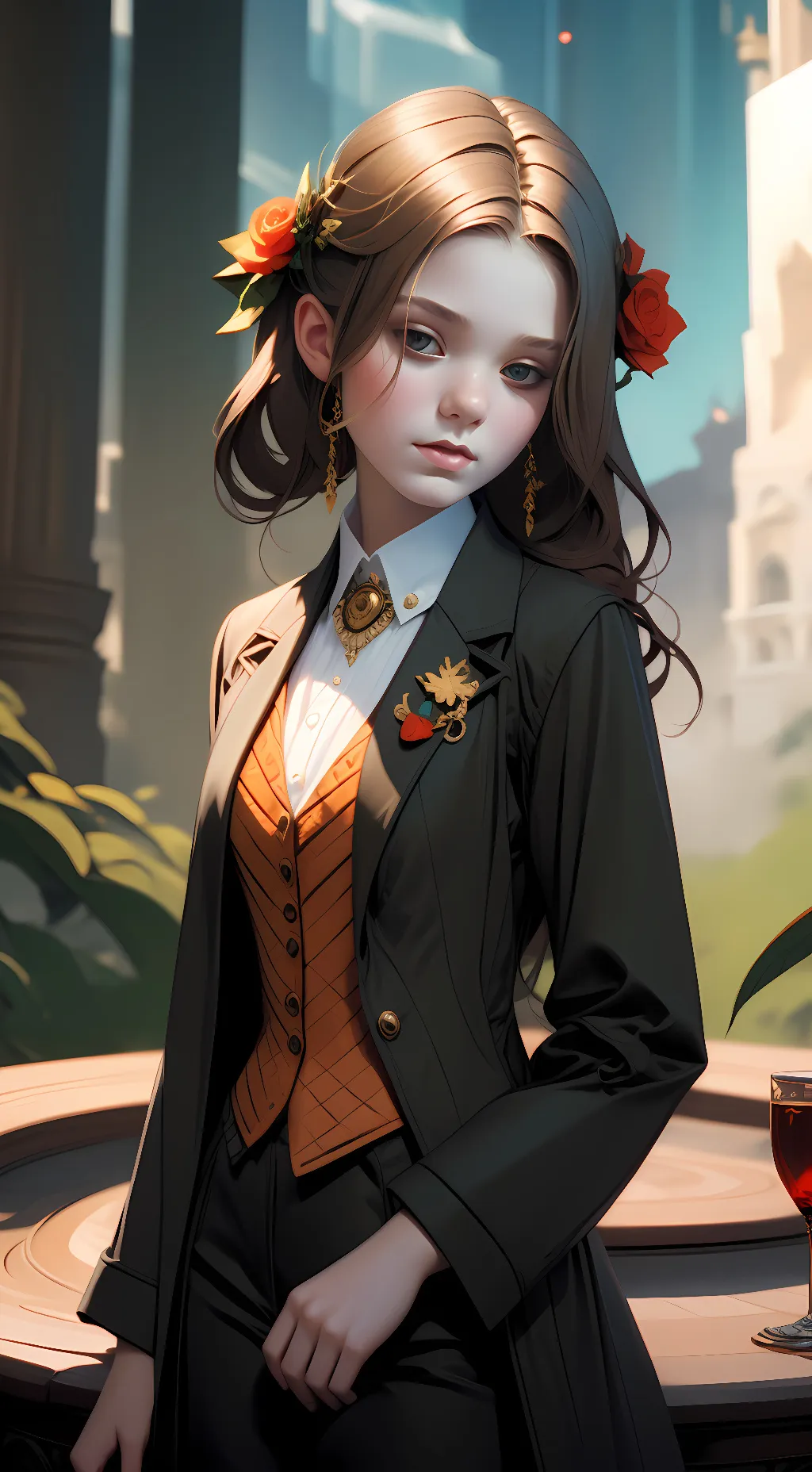 ai character: Genevieve  background